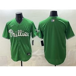 Men Philadelphia Phillies Blank Green Limited Stitched Jersey