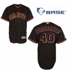 Mens Majestic San Francisco Giants 40 Madison Bumgarner Replica Black New Cool Base MLB Jersey