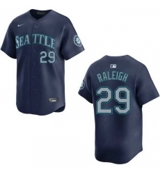 Youth Seattle Mariners  29 Cal Raleigh Navy Limited Stitched Jersey