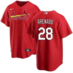 Men St. Louis Cardinals Nolan Arenado Red Jersey Home Cool Base