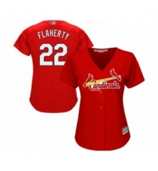 Women's St. Louis Cardinals #22 Jack Flaherty Authentic Red Alternate Cool Base Baseball Player Jersey