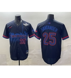 Men Toronto Blue Jays 25 Anthony Santander Navy 2025 World Series City Connect Limited Stitched Baseball Jersey Men Toronto Blue Jays 25 Anthony Santander Navy 2025 World Series City Connect Limited Stitched Baseball Jersey