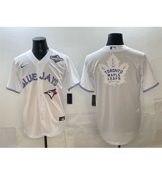 Men Toronto Blue Jays 26 Leafs White 2025 World Series With White Leafs Logo Cool Base Stitched Baseball Jersey Men Toronto Blue Jays 26 Leafs White 2025 World Series With White Leafs Logo Cool Base Stitched Baseball Jersey