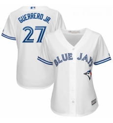 Womens Toronto Blue Jays Vladimir Guerrero Jr Majestic White Cool Base Player Jersey 