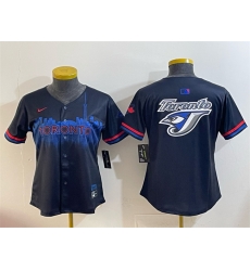 Youth Toronto Blue Jays Team Big Logo Navy 2024 City Connect Limited Stitched Baseball Jersey Youth Toronto Blue Jays Team Big Logo Navy 2024 City Connect Limited Stitched Baseball Jersey