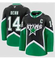 Men Dallas Stars 14 Jamie Benn Black 2025 26 Alternate Stitched Hockey Jersey