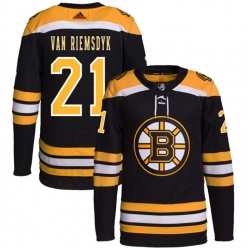 Men Boston Bruins 21 James Van Riemsdyk Black Stitched Jersey