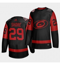 Carolina Hurricanes 29 Drew Shore Black Men 2021 Stadium Series Outdoor Game Jersey