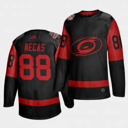 Carolina Hurricanes 88 Martin Necas Black Men 2021 Stadium Series Outdoor Game Jersey 57