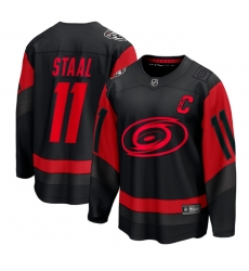 Men Carolina Hurricanes 11 Jordan Staal Black Red Stadium Series Breakaway Stitched Jersey