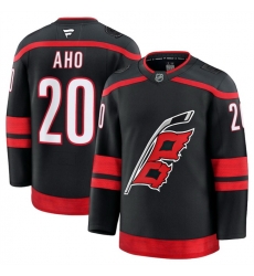 Men Carolina Hurricanes 20 Sebastian Aho Black 2024 25 Home Stitched Hockey Jersey