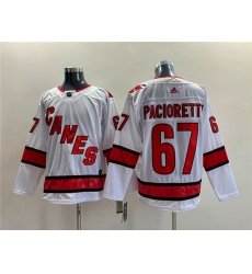 Men Carolina Hurricanes 67 Max Pacioretty White Stitched Jersey