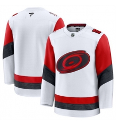 Men Carolina Hurricanes Blank White 2025 Away Stitched Hockey Jersey