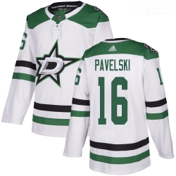 Stars #16 Joe Pavelski White Road Authentic Youth Stitched Hockey Jersey