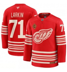 Men Detroit Red Wings 71 Dylan Larkin Red 2025 With C Patch Centennial Premium Stitched Hockey Jersey Men Detroit Red Wings 71 Dylan Larkin Red 2025 With C Patch Centennial Premium Stitched Hockey Jersey