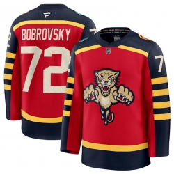 Men Florida Panthers 72 Sergei Bobrovsky Red 2026 Winter Classic Stitched Hockey Jersey
