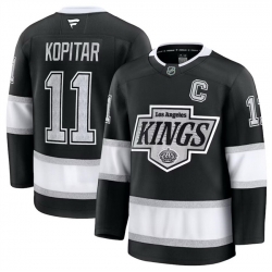 Men Los Angeles Kings 11 Anze Kopitar Black 2024 25 Home Stitched Hockey Jersey