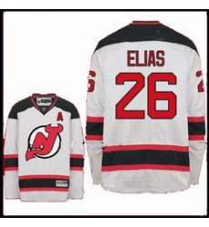 New Jersey Devils #26 Elias Red Hockey white Jersey