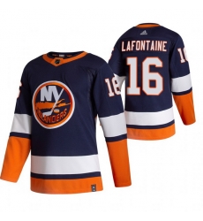 Men New York Islanders 16 Andrew Ladd Navy Blue Adidas 2020 21 Reverse Retro Alternate NHL Jersey