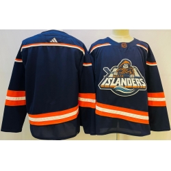 Men's New York Islanders Blank 2022 Navy Reverse Retro 2.0 Stitched Jersey