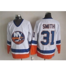 NHL New York Islanders 31 Smith white jerseys