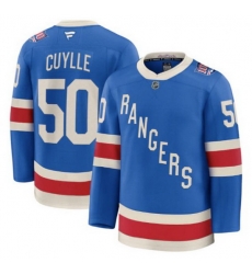 Men New York Rangers 50 Will Cuylle Blue Centennial Stitched Hockey Jersey Men New York Rangers 50 Will Cuylle Blue Centennial Stitched Hockey Jersey