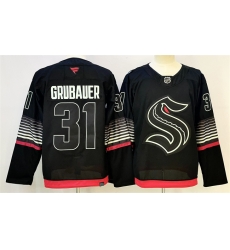 Men Seattle Kraken 31 Philipp Grubauer Black 2026 Alternate Stitched Hockey Jersey Men Seattle Kraken 31 Philipp Grubauer Black 2026 Alternate Stitched Hockey Jersey