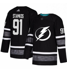 Mens Adidas Tampa Bay Lightning 91 Steven Stamkos Black 2019 All Star Game Parley Authentic Stitched NHL Jersey 