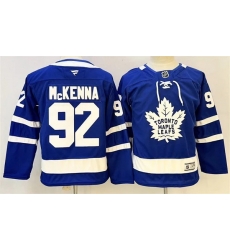 Youth Toronto Maple Leafs  92 Gavin McKenna Fanatics Home Blue Premium Player Jersey