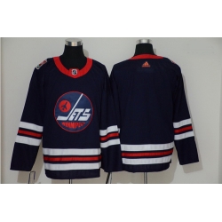 Winnipeg Jets Blank Navy 2019 Heritage Classic Breakaway Adidas Jersey