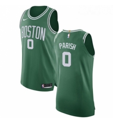 Womens Nike Boston Celtics 0 Robert Parish Authentic GreenWhite No Road NBA Jersey Icon Edition 