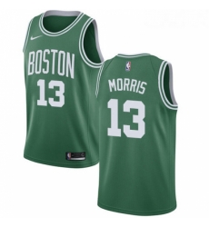 Womens Nike Boston Celtics 13 Marcus Morris Swingman GreenWhite No Road NBA Jersey Icon Edition 