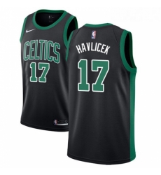 Youth Adidas Boston Celtics 17 John Havlicek Authentic Black NBA Jersey Statement Edition