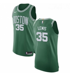 Youth Nike Boston Celtics 35 Reggie Lewis Authentic GreenWhite No Road NBA Jersey Icon Edition 