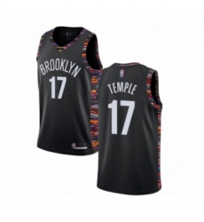 Womens Brooklyn Nets 17 Garrett Temple Swingman Black Basketball Jersey 2018 19 City Edition 