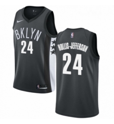 Womens Nike Brooklyn Nets 24 Rondae Hollis Jefferson Authentic Gray NBA Jersey Statement Edition