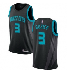 Hornets  3 Terry Rozier Black Basketball Jordan Swingman City Edition 2018 19 Jersey