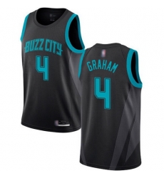 Hornets  4 Devonte Graham Black Basketball Jordan Swingman City Edition 2018 19 Jersey