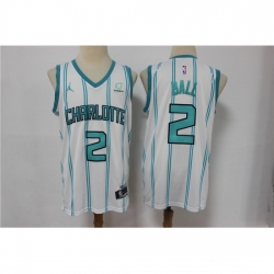 Youth Charlotte Hornets 2 LaMelo Ball White 2021 Swingman Jersey