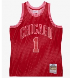 Men Chicago Bulls 1 Derrick Rose 2008 09 Monochrome Swingman Stitched Jersey