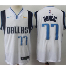 Mavericks 77 Luka Doncic White Nike Swingman Jersey