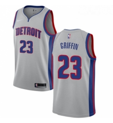 Womens Nike Detroit Pistons 23 Blake Griffin Swingman Silver NBA Jersey Statement Edition 