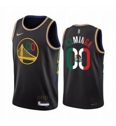 Men Golden State Warriors 00 Jonathan Kuminga 2022 Black Special Mexico City Edition Stitched Jersey