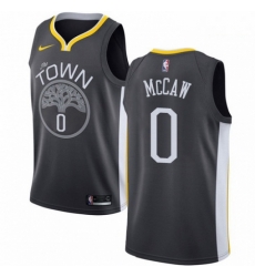 Mens Nike Golden State Warriors 0 Patrick McCaw Swingman Black Alternate NBA Jersey Statement Edition 