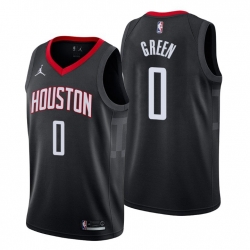 Men Houston Rockets 0 Jalen Green Black NBA Swingman Statement Edition Jersey