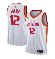 Men Houston Rockets  12 Steven Adams White 2026 27 Association Edition Stitched Basketball Jersey