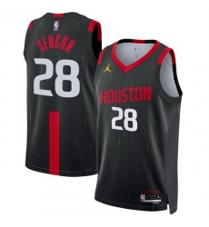 Men Houston Rockets  28 Alperen Sengun Black 2026 27 Statement Edition Stitched Basketball Jersey
