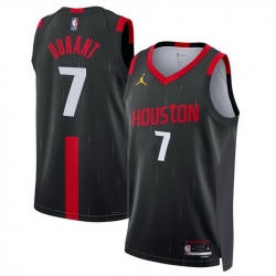 Men Houston Rockets  7 Kevin Durant Black 2026 27 Statement Edition Stitched Basketball Jersey