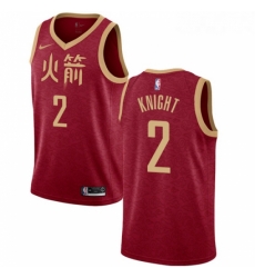 Womens Nike Houston Rockets 2 Brandon Knight Swingman Red NBA Jersey 2018 19 City Edition 