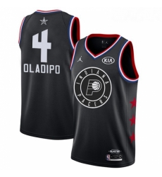 Womens Nike Indiana Pacers 4 Victor Oladipo Black NBA Jordan Swingman 2019 All Star Game Jersey 